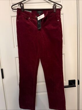 Banana Republic Burgundy Corduroy Pants